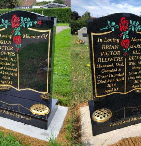 Additional headstone inscription