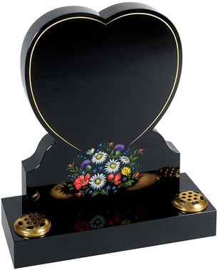 Black granite memorial- Churchill Memorials