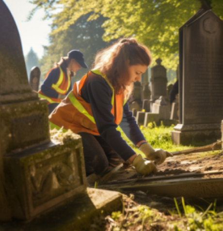 Headstone Cleaning and Renovation