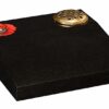 A cremation desk featuring a Carved poppy ornament