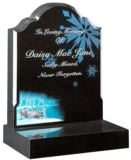 Organically Shaped Headstone- Churchill Memorials