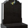 Black Granite Headstone- Churchill Memorials