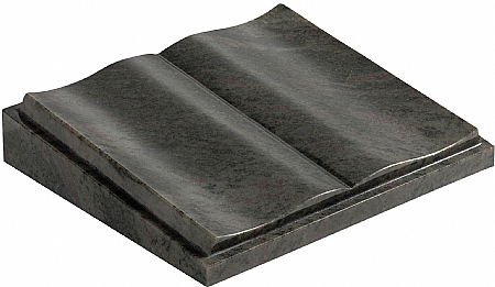 A worked book on the face of this cremation sized memorial