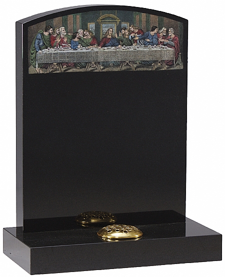 Oval Headstone Shadow Punched Style