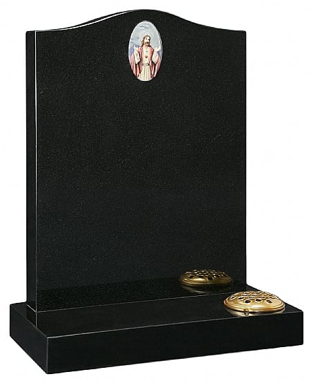 Black Ogee with colour painted resin- Churchill Memorials