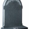 Gothic shaped headstone- Churchill Memorials