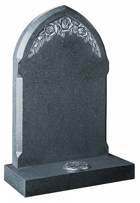 Gothic shaped headstone- Churchill Memorials