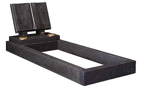 book memorial on top of full length kerb