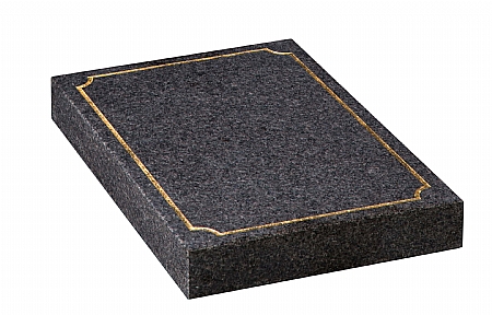 cremation tablet with gilded pin line