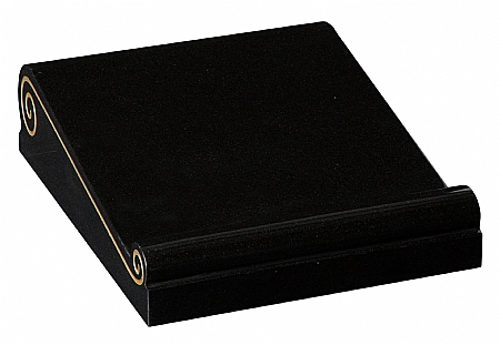 A mock scroll cremation memorial