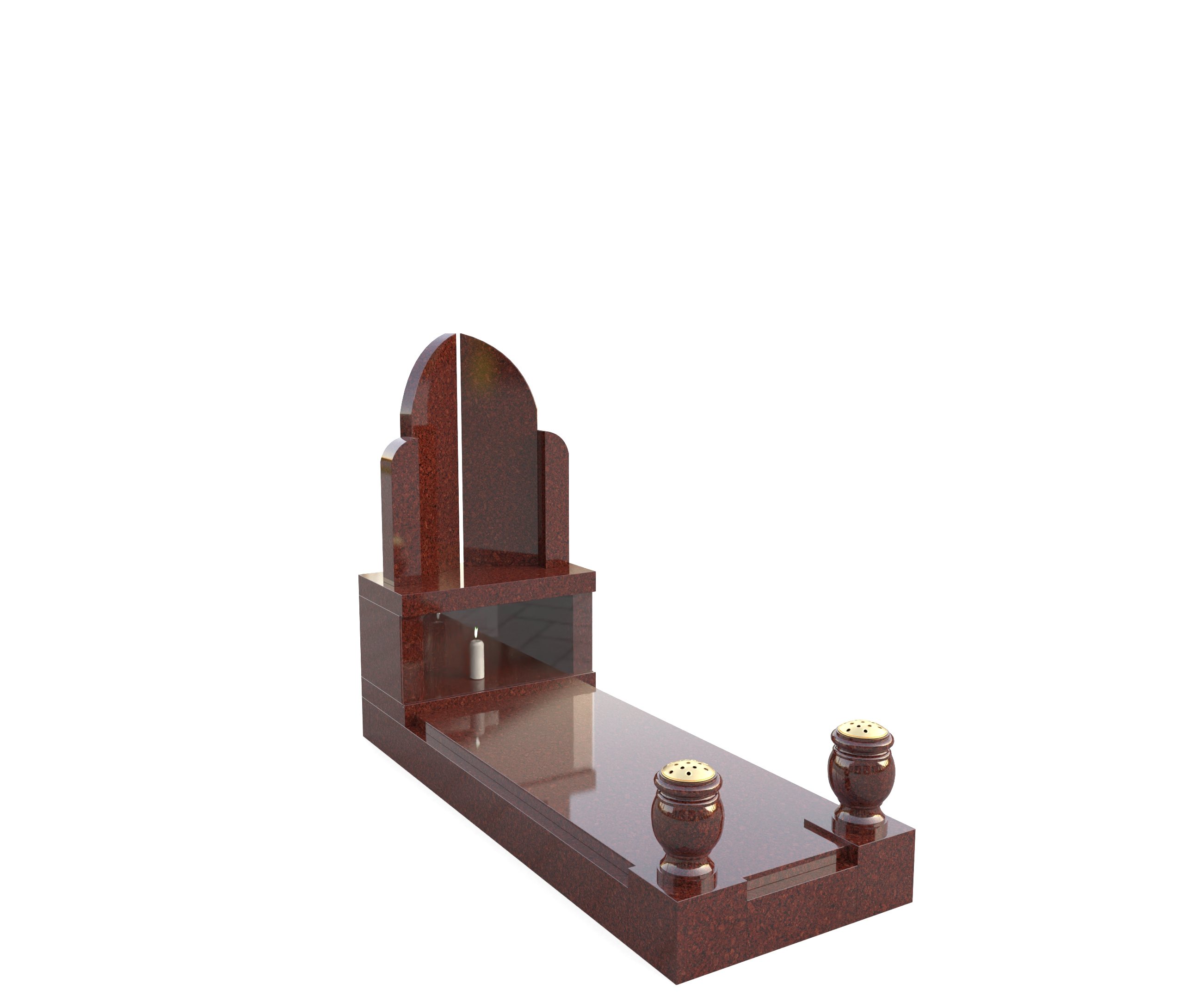 Gates style Kerb set with built in candle box